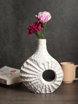 Seashell Serenity Vase - Dirty pink