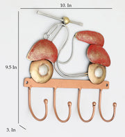 Vedas Victor Scooter Decorative metal Wall Hooks